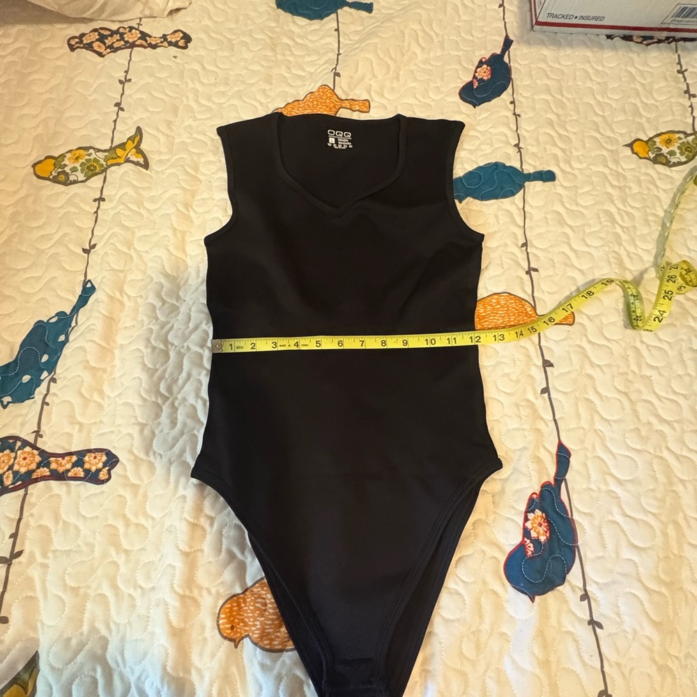Sleek Black Bodysuit for Women